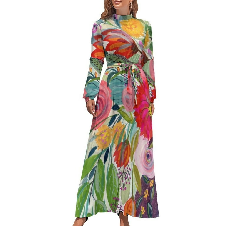 Hope Blooms Long Dress dress party evening elegant luxury celebrity summer clothes  dresses summer woman 2024 - Walmart.com