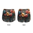 thumbnail image 5 of Lsque Floral Dreamcatcher Elegance Printed Women's Running Shorts with Liner Pockets,Elastic Quick Dry Workout Athletic Gym Yoga Shorts,Womens High Waist Shorts-Medium, 5 of 9