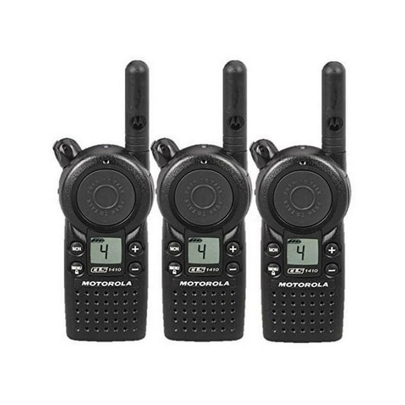 3 Pack of Motorola CLS1410 Two way Radio Walkie Talkies (UHF)
