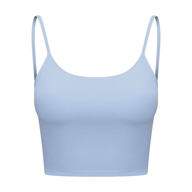 Greeniant Camiseta sin mangas, sujetador deportivo, chaleco deportivo, accesorios de gimnasio lavables, ropa para correr, comodidad, resiliencia, Uniforme atlético Azul ocho
