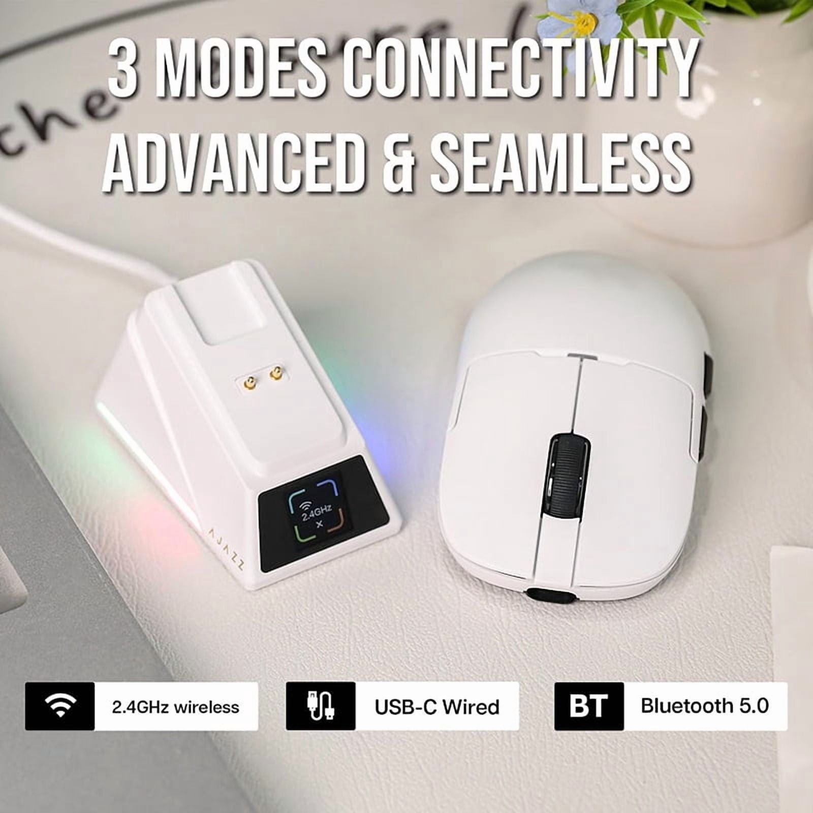 AJAZZ AJ159 APEX Paw3950 Wireless Mouse with RGB Magnetic Charging Base Lightweight Wired Bluetooth Gaming Mouse for PC Laptop