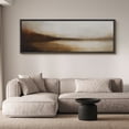 thumbnail image 2 of Large Framed Canvas Wall Art Neutral Brown Wabi Sabi Abstract Print for Modern Living Room Decoration - 60"x20" Black Framed, 2 of 8
