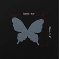 thumbnail image 2 of Uxcell Organza Butterfly Ornament, 20 Pack Fabric Butterflies Bows Butterfly Decoration Appliques, Grey Blue, 2 of 6