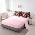 thumbnail image 5 of Erosebridal Brown Funny Capybara 7-Piece Twin Bedding Sets,Japanese Style Pink Cherry Blossom Bedding Comforter Set For Capybara Lovers ,Reversible Pink, 5 of 7