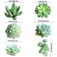 thumbnail image 2 of Mini planta suculenta simulación suculenta tamaño pequeño arreglo floral accesorios suculenta falsa flor de plástico maceta decorativa, 2 of 5