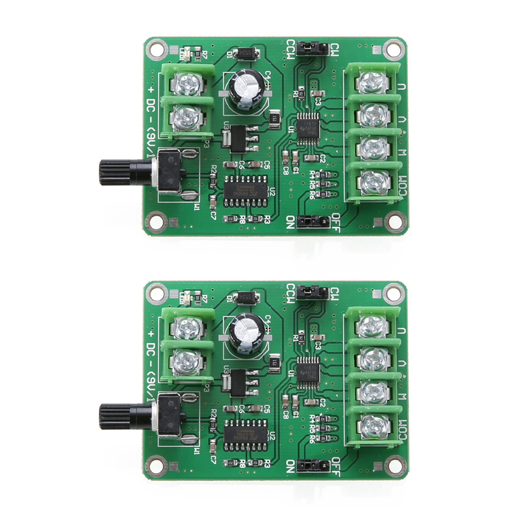 2X 5V-12V Controlador DC Brushless Motor Driver Board para Motor de ...