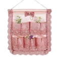 thumbnail image 1 of Bolsa de almacenamiento para colgar sobre la puerta con proceso de bordado de encaje Laklulu, 1 of 5