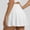 White, variant on FASHOFT Tennis Skirt For Women Plain Colored Short Sports Skirt With Functional Pockets Anti Chafing For Tennis Running And Gym Wear Womens Athletic Skirts Black