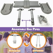 Brinkmann Grill Parts Pro Adjustable Universal Replacement BBQ Grill Oblong Tube Burner