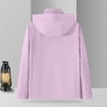 thumbnail image 5 of WRKEKC Windbreaker Jackets for Women Solid Color Hooded Long Sleeve Zip Up Waterproof Windproof Hiking Jacket with Pockets, 5 of 9
