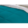 thumbnail image 3 of BedDecor 300 GSM 1Pcs Reversible Solid (Turquoise Blue, Full/Queen) 100% Egyptian Cotton Base Comforter, 3 of 8