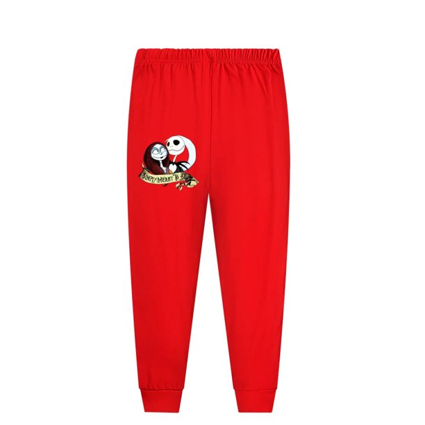 Pijamas de Nightmare Be for Christmas para niños, ropa de dormir de otoño e invierno, conjunto de pijamas para bebés, camiseta, pantalones, traje para niñas, camisetas de manga larga