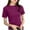 Purple, variant on cfhntfmh Womens Short Sleeve Shirts Crewneck Slim Fitted T-Shirt Solid Color Summer Basic Tee Trendy Clothes Outfit