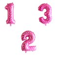 thumbnail image 3 of Globos de aluminio con forma de número digital de plata y oro rosa de gran tamaño de 16/32/40 pulgadas para decoración de fiestas de cumpleaños de adultos y niños, 3 of 5