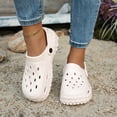 thumbnail image 2 of Rokment Womens Mens Clogs with Back Straps Wide Width Comfortable Quick Drying Closed Toe Orthopedic Walking Slip on Slippers Garden Shoes Barefoot Water Sandals for Beach White Size 7.5, 2 of 6