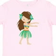 thumbnail image 4 of Inktastic Brown Haired Hula Girl Girls Toddler T-Shirt, 4 of 5
