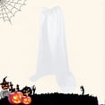 thumbnail image 2 of Yuncity Halloween Unisex Hoodless Cape Long Costume With Tie Closure Fall Solid Color Lightweight Cosplay Outfit Party White, 2 of 4