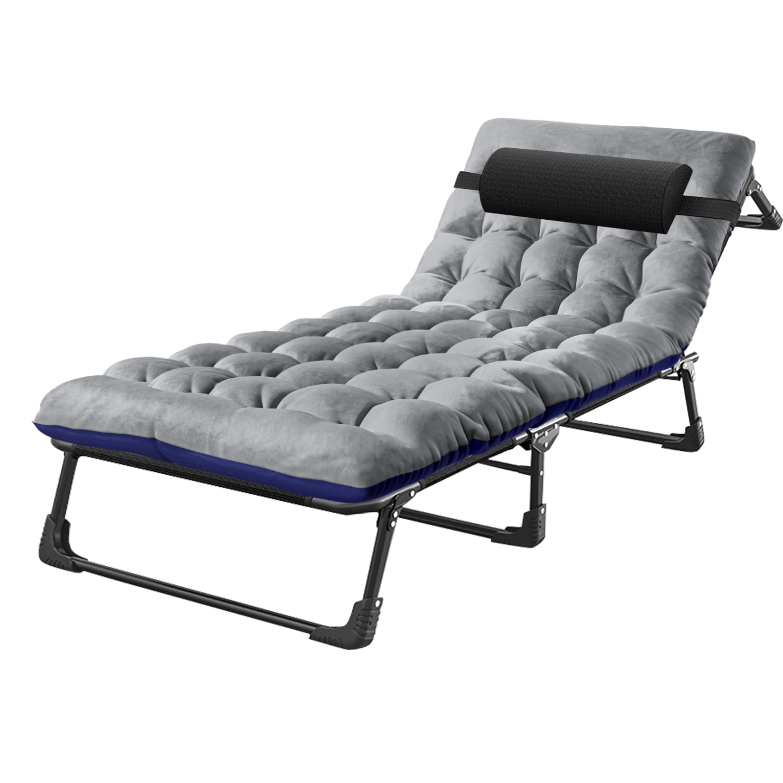 MOPHOTO Folding Camping Cot, Adjustable 4Position Adult Reclining