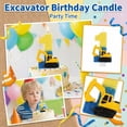 thumbnail image 3 of Number Birthday Candles, Cute Cartoon Creative 3D Design Smokeless Wax for Kids Adults Cake Topper, Sparkler Numeral 0-9 for Wedding Anniversary Baby Shower Party Decorations Supplies, A, 3 of 6