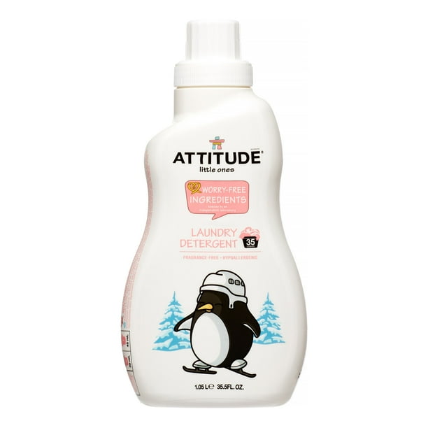Attitude Little Ones Laundry Detergent, Fragrance Free, 35 Loads