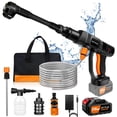 thumbnail image 5 of Cordless Car Pressure Washer Portable, High Power Lithium Ion Electric Power Cleaner for Vehicle Motorcycle Bike, Rechargeable Water Spray Gun for Patio Floor Cleaning, 5 of 8