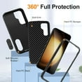 thumbnail image 2 of Stand Case for Samsung Galaxy S23 FE with Metal Kickstand Hard PC & TPU Back Shockproof [Military Grade Protection] Heavy Duty Rugged Hybird Protective Cover for Samsung Galaxy S23 FE, Black, 2 of 9