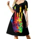 thumbnail image 4 of Vestido de manga corta con flores de primavera y bicicleta para mujer, mono de verano, vestidos de fiesta, vestidos para fiesta de boda., 4 of 8