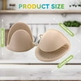 thumbnail image 2 of Mini Silicone Heat-Resistant Pinch Mitts Set, 446°F Non-Slip Oven Gloves for Cooking & Baking, Food-Grade Flexible Pot Holders, Easy-Store Hanging Loop, 1*Heat-Proof Clip, 2 of 7