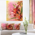 thumbnail image 1 of Design Art - Belle Fleur Vector sur Fond Rose, 1 of 4