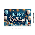 thumbnail image 2 of Decorative Design Birthday Party Banner Colorful Balloons Celebration Banner for Kids Party Indoor Decoration Event, 2 of 7