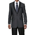 thumbnail image 1 of Men's Single Breasted Slim Fit Dress Jacket With Black Shawl, 1 of 1