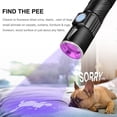 thumbnail image 3 of Peggybuy 365nm Waterproof LED Inspection UV Light Flashlight for Urine Stains Detector, 3 of 9
