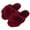 Burgundy, variant on Women's Fuzzy Slippers Open Toe Cross Band Slippers Memory Foam House Slippers for Women, White