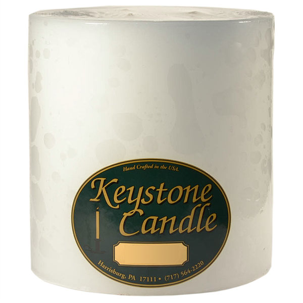 1 Pc Unscented White 6x6 Pillar Candles 6 in. diameterx6.25 in. tall