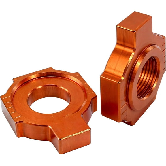 2PCS Rear Axle Block Chain Adjuster Compatible with KTM EXC SX MXC 125 200 250 300 380 400 450 520 525, Dirt Bike Chain Tensioner Replacement Parts