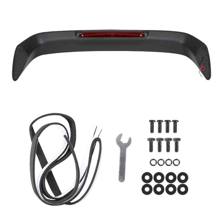 Painted White Rear Trunk Spoiler With LED Brake Light For 1996-2000 Honda Civic Coupe