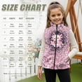 thumbnail image 6 of Xoenoiee Axolotl Cherry Blossom Print Girls Fleece Vest, Lightweight Sleeveless Zip-Up Stand Collar Jacket with Pockets for Fall Winter Warm Outerwear, Size 3T, 6 of 7