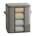 thumbnail image 1 of EGNMCR Organisateurs et Rangement de Garde-Robe, Organisation et Rangement, Sac à Lessive Ménager Sac à Jouets Panier à Linge Sac de Rangement pour Couettes Convient à la Chambre Salon Dortoir Capacité 70 L Boîtes de Rangement, 1 of 6