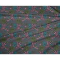 thumbnail image 4 of oneOone Polyester Lycra Fabric Leaves & Floral Block Print Sewing Fabric BTY 56 Inch Wide, 4 of 4