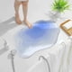 thumbnail image 4 of Alfombrilla de baño Super absorbente y antideslizante con respaldo – Tapete de baño lavable y de secado rápido 16x24, sin pelo de cabello, azul oscuro/naranja/rosa moderno, resistente a la suciedad, 4 of 6