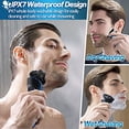 thumbnail image 4 of Rasoir Électrique pour Hommes, Rasoirs Électriques pour Hommes Humide et Sec, Rasoirs Électriques Rechargeables pour Hommes Rasoir Homme Rasage Étanche pour Ados Sans Fil, Rasoir de Voyage Usb pour le Visage Rotatif avec Tondeuse pour Barbe/nez, 4 of 6