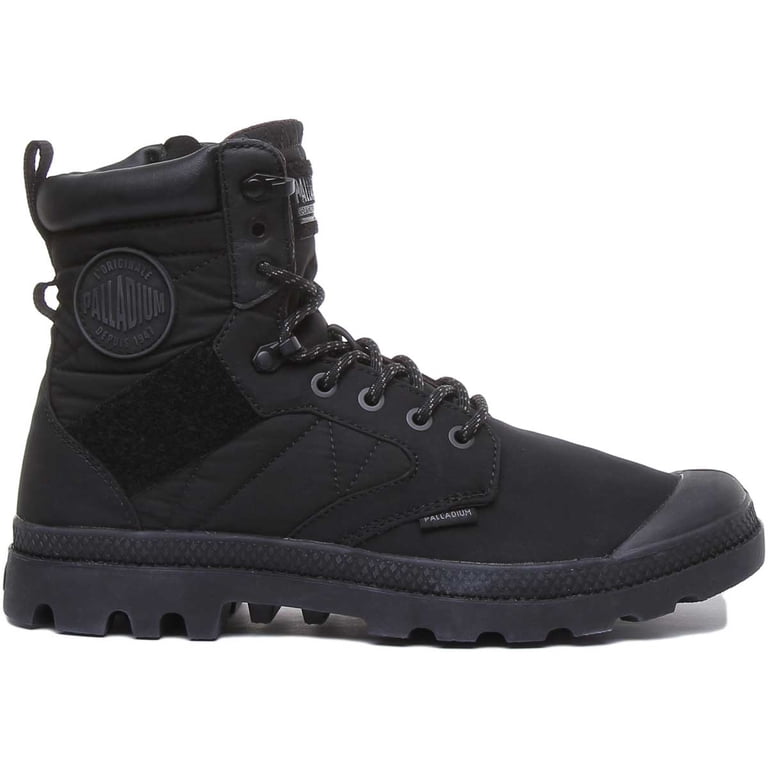 PALLADIUM ミリタリーブーツ ブラック Palladium Tactical Soldier Tx Men's Lace Up Ankle Boots With Side