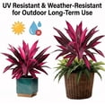 thumbnail image 3 of Artificial Tropical UV Resistant Large Outdoor Boston Ferns Potted Realistic Agave Hostas Greenery Patio Outside Shrubs Flower Grass Front Porch Decor (2/4/6Pcs), 3 of 10
