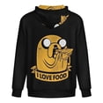 thumbnail image 5 of Adventure Time Jacket Casual Oversized Hoodie Stylish Zipper Hooded Sweatshirt Warm Loose Outerwear 5XL, 5 of 8