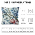 thumbnail image 5 of PHYHOO Pillow Covers , Vintage Bule Birds Flowers Farmhouse Decorations Throw Pillow Covers Blue and White Outdoor Decorative Linen Cushion Case for Couch Sofa Home, 5 of 5