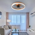 thumbnail image 4 of Ceiling Fan With Remote Control Memory Functions 21dB Low Noise 6 Adjustable Speeds Dimmable Led Ceiling Fan For Hallways Balconies Patios, 4 of 9