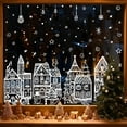 thumbnail image 5 of 2026 Christmas Village Stickers, White House Christmas Window Clings, DIY Double Sided White House Snowy Village Stickers for Glass Windows Holiday Winter Window Decorations, 5 of 8