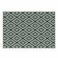 thumbnail image 1 of Black and White Cutting Board, Abstract Rhombuses Tracery Diamond Shapes Composition in Orderly Fashion, Decorative Tempered Glass Cutting and Serving Board, Small Size, Black White, by Ambesonne, 1 of 1