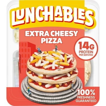 Lunchables Extra Cheesy Pizza Kids Lunch Snack, 4.2 oz Tray, Refrigerated, Whole