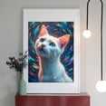 thumbnail image 2 of Diamond Art Kits for Adults - 5d White Cat Vivid Swirl Background Diamond Painting for Adults, Diamond Art for Adults Beginners, Diamond Painting Kits for Adults for Home Wall Decor, 2 of 7